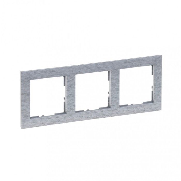 Rama ornament 3 posturi Legrand Suno aluminiu periat 721563
