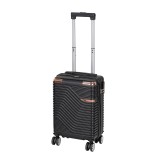 Leziter Valiză de M&acirc;nă TraveLux Urban - Carcasă Rigidă ABS, Roți Detașabile 360&deg;, 40x29x19cm, Negru, 20L, Cod Numeric