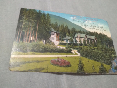 CARTE POSTALA A MAGAS TATRA -DIE HOHE TATRA 1916 CIRCULATA foto