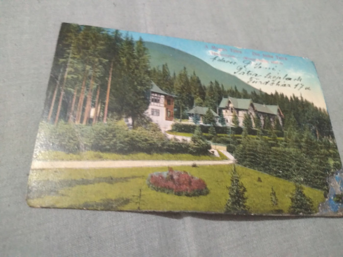 CARTE POSTALA A MAGAS TATRA -DIE HOHE TATRA 1916 CIRCULATA