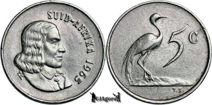 1965, 5 Cents (Hern#D86) - Africa de Sud