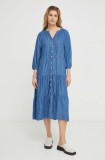 Levi&#039;s rochie din bumbac midi, evazată