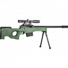 CELEBRUL SNIPER AWP ,CALIBRU 6MM,LUNETA ,85CM ,400FPS.,INCARCATOR,500 BILE.NOU!