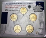 GERMANIA 2018 - 5 x 2 euro com. -Castelul Charlottenburg -A,D,F,G,J -blister/BU, Europa