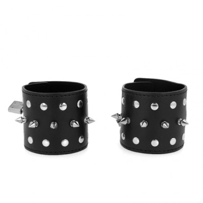 KINK - PUNK WRIST RESTRAINTS WITH SPIKES 25 X 6 CM foto