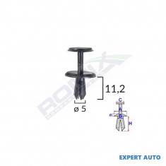 Clips fixare pentru mercedes 5x11.2mm - negru set 10 buc UNIVERSAL Universal #6