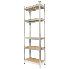 Raft Metalic Depozitare 5 Polite MDF 180x60x30cm + LIVRARE GRATUITA