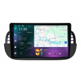 Navigatie dedicata cu Android Fiat 500 2007 - 2015, negru, 12GB RAM, Radio GPS