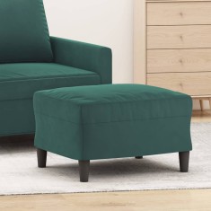 vidaXL Taburet, verde &icirc;nchis, 60x50x41 cm, catifea