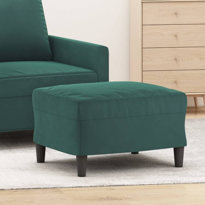 vidaXL Taburet, verde &icirc;nchis, 60x50x41 cm, catifea
