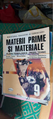 MATERII PRIME SI MATERIALE CLASA A IX A FILIERA TEHNOLOGICA TONEA BALTAC ARIES foto