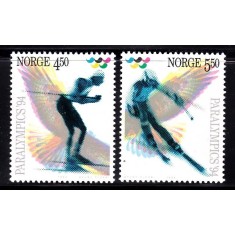 Norvegia 1994 - Jocurile Paralimpice, sport, schi, serie neuzata