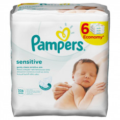 Servetele umede Pampers Sensitive 6x56buc foto