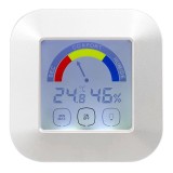 Statie meteo cu afisaj LCD Digital temperatura umiditate 87&times;87&times;20 mm 2&times; AAA OMEGA OWS20