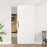 Ușă glisantă vidaXL cu accesorii Alb 86x198.5 cm Lemn masiv Pin, Ușă interioară vidaXL &#039;ORKDAL&#039;Alb 86x198.5x4 cm Lemn masiv Pin
