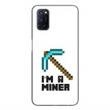 Husa compatibila cu Oppo A72 Silicon Gel Tpu Model Minecraft Miner