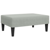 Cumpara ieftin Taburet, gri deschis, 77x55x31 cm, catifea