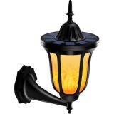 Lampa Solara Gradina Efect Flacara, 96 LED, Stradala, IP65, Pornire/Oprire Automata, Autonomie 10h, ABS
