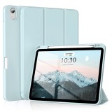 Husa iPad Air 4 2020 10.9 Techsuit Flex Trifold Pen, bleu