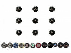 Logo/emblema cheie MERCEDES, 14mm, model 3D (proeminent) foto