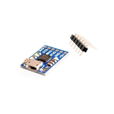 Modul convertor micro USB la serial CP2102 albastru (c.1577) foto