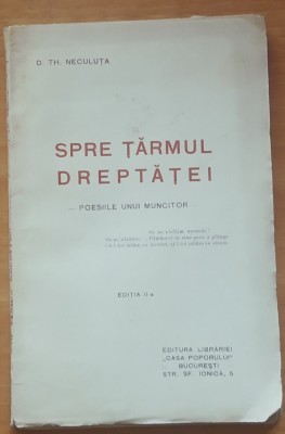 SPRE TARMUL DREPTATII D.TH. NECULUTA - EDITIA II-a foto