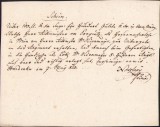 A302 Chitanță olografă, 1823, &icirc;n limba germană