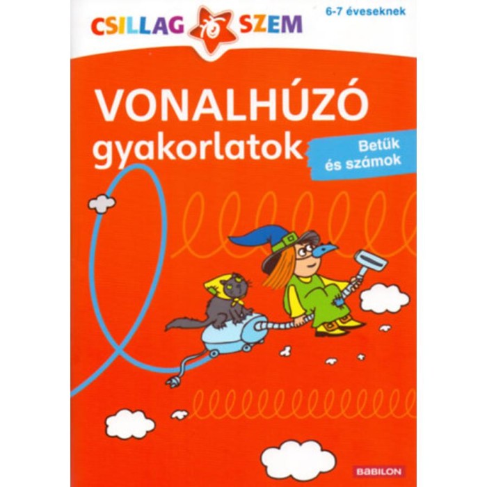 Vonalh&uacute;z&oacute; gyakorlatok - Betűk &eacute;s sz&aacute;mok - Piros - Betűk &eacute;s sz&aacute;mok - Birgit Fuchs