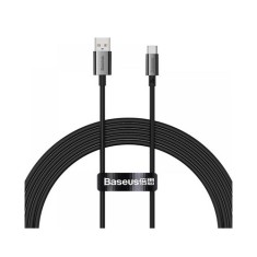 CABLU alimentare si date Baseus Superior, Fast Charging Data Cable pt. smartphone, USB la USB Type-C 100W, 1.5m, negru &amp;quot;P10320102114-01&amp;quot; (timbru verde foto