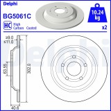 DELPHI BG5061C Disc frana