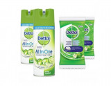 Pachet Dettol: Spray Dezinfectant 400 ml+servetele dezinfectante Mar Verde