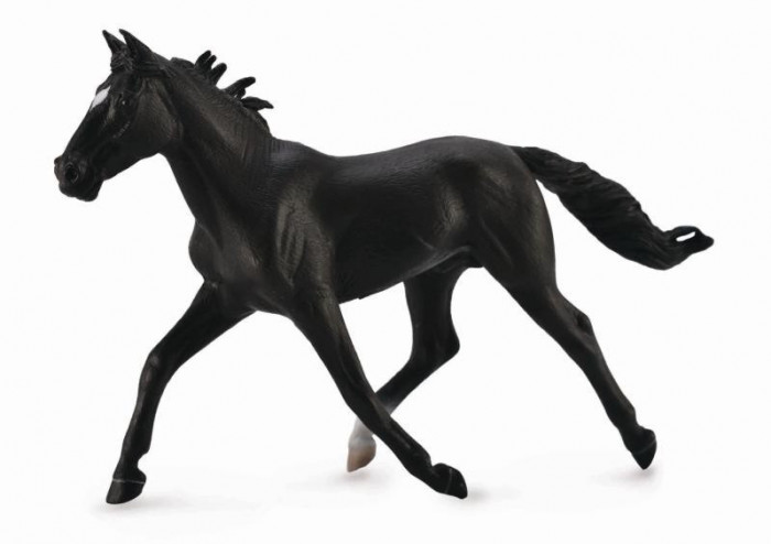 Armasar Standardbred Pacer Black - Animal figurina