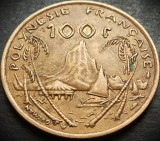 Cumpara ieftin Moneda exotica 100 FRANCI - POLINEZIA FRANCEZA, anul 1976 * cod 2316, Australia si Oceania