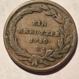 Austria 1 kreuzer 1780 W Maria Tereza