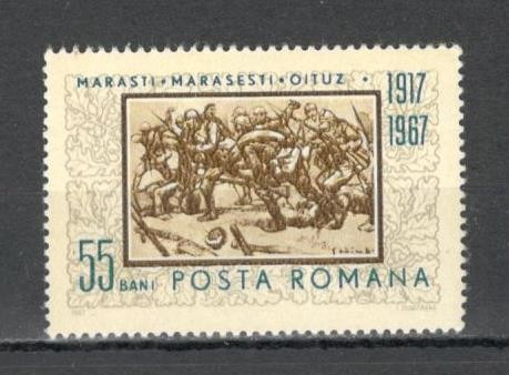 Romania.1967 50 ani luptele de la Marasesti,Marasti,Oituz YR.370