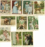 NI839 Nos enfants royaux, deuxi&egrave;me s&eacute;rie, 10 sujets diff&eacute;rents, Editi&eacute; et offert par C&ocirc;te d&rsquo;Or, Le bon chocolat belge, set complet