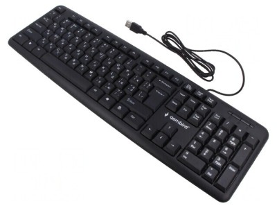 Tastatură USB A Cablu Neagră UA Layout 1,5m foto