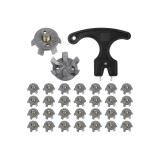 Set de v&acirc;rfuri de golf cu cheie
