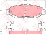 Set placute frana,frana disc LEXUS GS (JZS147) (1993 - 1997) TRW GDB1185