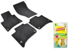 Covorase auto din mocheta Umbrella pentru Volkswagen Touareg II (2010-2018) + Odorizant Auto Sticluta Wunder-Baum Tropical