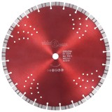 vidaXL Disc diamantat de tăiere cu segmente turbo și găuri oțel 350 mm