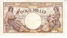 B11 61 - Bancnota foarte veche - Romania - 2000 lei emisiune noiembrie 1941
