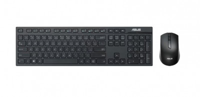 Kit Tastatura + Mouse Wireless ASUS W2500, Negru - RESIGILAT foto