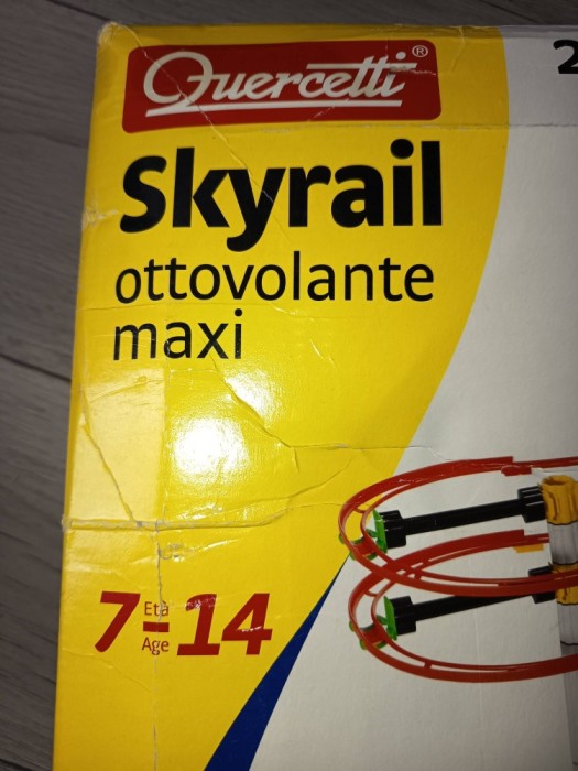 Joc constructie Skyrail Maxi Quercetti (20 m pista si 400 piese)