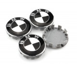 Capace BMW alb/negru 68 mm 4 bucăți