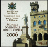 SAN MARINO 2006 - Set monetarie + 5 euro Ag ( 925/18 gr/32 mm )- folder / BU, Europa