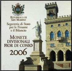 SAN MARINO 2006 - Set monetarie + 5 euro Ag ( 925/18 gr/32 mm )- folder / BU