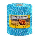 Fr&acirc;nghie gard electric AgroElectro 1000m, 330kg rezistență, 0.65 &Omega;/m conductivitate, durabilă UV, vizibilitate bună, pentru cai, bovine, porci