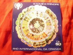 Bloc Sao Tome e Principe 1979 - Anul International al Copilului ,stampilat