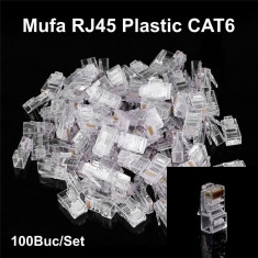 Mufa UTP Plastic CAT6 Set 100Buc foto